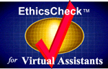International Virtual Assistants Association (IVAA) EthicsCheck Logo