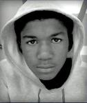 Trayvon Martin wearing a hoodie